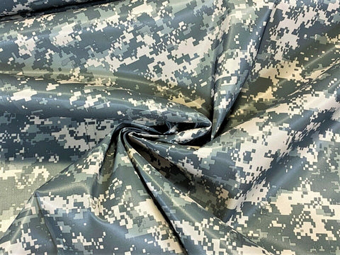 ACU Digital Camouflage 200 Denier Nylon Oxford Fabric Durable Water Repellent, 60" 99 cents a yard