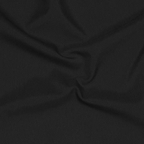 Black 75% Polyester 25% Worsted Wool Tropical Plain Weave Fabric 12.25 ounces/square yard $1.75 a yard