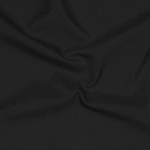 Black 75% Polyester 25% Worsted Wool Tropical Plain Weave Fabric 12.25 ounces/square yard $1.75 a yard