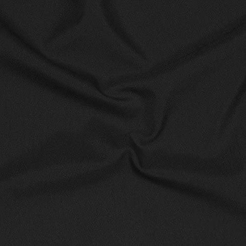 Black 75% Polyester 25% Worsted Wool Tropical Plain Weave Fabric 6.59 ounces/square yard $1.75 a yard