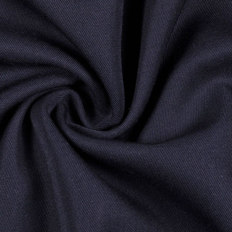 Navy Blue 55% Polyester 45% Worsted Wool Serge Gabardine Fabric 6.59 ounces/square yard  $1.50 a yard