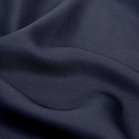 Dark Navy 100% Polyester Gabadreme Gabardine Fine Line, Twill Suiting Fabric, 66/68 inch $1.25 a yard