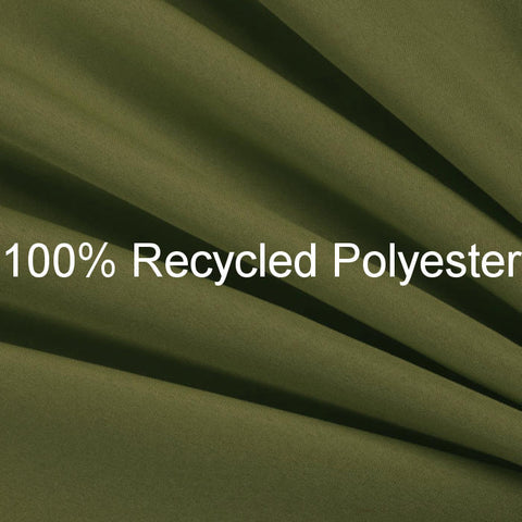 OD Green Olive Drab Green 100% Recycled Polyester Soft & Silky Pongee Fabric 60 inch wide $5.99 a yard, by the yard Free Shipping