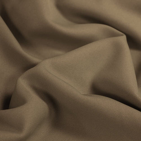 Dark Taupe100% Polyester Gabadreme Gabardine Fine Line, Twill Suiting Fabric, 66/68 inch $1.25 a yard