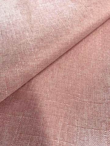 Tea Rose Color Cotton & Polyester Linen Weave Fabric Decorative, Drapery, Curtain and Pillow 48 inch, 50 cents a yard