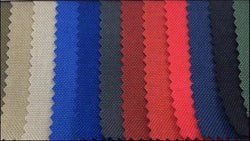 1050 1,050 Denier Nylon Ballistic Fabrics Durable Water Repellent coated 60 inches wide Assorted Colors $1.25 a pound about  $1.95 a yard.