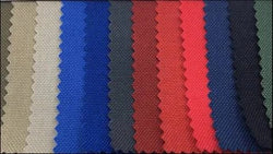 1,000 1000 Denier Nylon Cordura Fabric Durable Water Repellent Coated 60 inches wide Assorted Colors 85 cents a pound about 90 cents a yard.