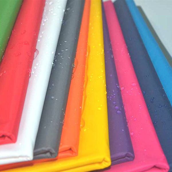 70 Denier Nylon Fabrics DWR coated 60 inches wide Assorted Colors 75 cents a pound about  18 cents a yard.