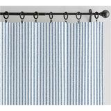 Blue and White Stripe Pattern Printed 100% Cotton  Decorative Fabric, Curtain, Bedspread, Drapery and Pillow  54 inch, 75 cents a yard