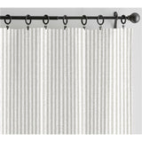 Grey and  White Stripe Pattern Printed 100% Cotton  Decorative Fabric, Curtain, Bedspread, Drapery and Pillow  54 inch, 75 cents a yard