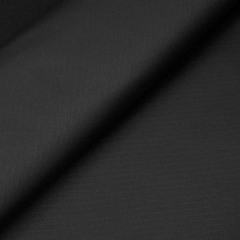 Black 70 Denier Nylon Ripstop Fabric, 10 to 20 yard rolls. Durable Water Repellent 60" wide $1.25 a pound about 25 cents a  yard