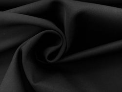 Black 80% Polyester 20% Worsted Wool Serge Twill Gabardine Fabric 6.88 ounces/square yd $1.75 a yard