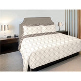 Brown and Beige Double Diamonds Pattern Printed 100% Cotton  Decorative Fabric, Curtain, Bedspread, Drapery and Pillow  54 inch, 75 cents a yard