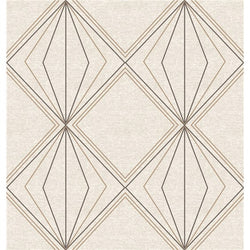 Brown and Beige Double Diamonds Pattern Printed 100% Cotton  Decorative Fabric, Curtain, Bedspread, Drapery and Pillow  54 inch, 75 cents a yard