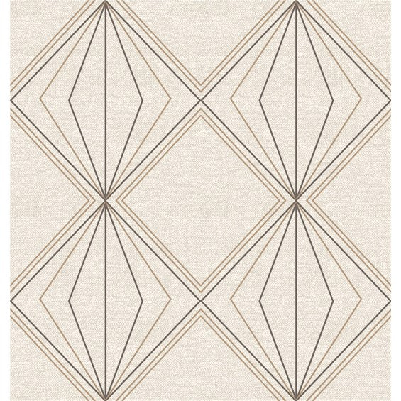 Brown and Beige Double Diamonds Pattern Printed 100% Cotton  Decorative Fabric, Curtain, Bedspread, Drapery and Pillow  54 inch, 75 cents a yard