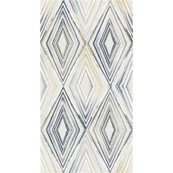 Blue and Gold on White Abstract Pattern Printed 100% Cotton  Decorative Fabric, Curtain, Bedspread, Drapery and Pillow  54 inch, 75 cents a yard