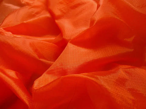 International Orange Sport Chute Speed Training 30 Denier Nylon Ripstop Parachute Fabric 62" wide $1.50 a yard