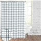 Grey and White Grid Printed 100% Polyester Water Repellent Shower Curtain Fabric 72 inch, 75 cents a yard