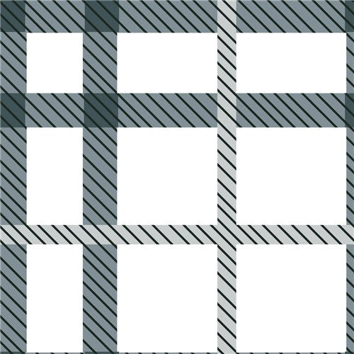 Grey and White Grid Printed 100% Polyester Water Repellent Shower Curtain Fabric 72 inch, 75 cents a yard