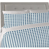 Blue and Brick Geometric Pattern Printed 100%-Cotton  Decorative Fabric, Curtain, Bedspread, Drapery and Pillow  54 inch, 75 cents a yard