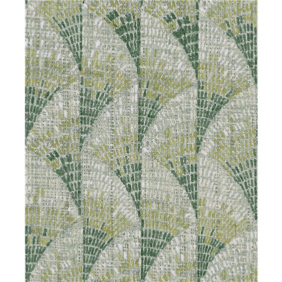 Green Abstract Pattern Printed 100% -Cotton  Decorative Fabric, Curtain, Bedspread, Drapery and Pillow  54 inch, 75 cents a yard