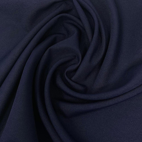 Navy Textured Polyester Flexique Stretch Poplin Fabric 60 inch wide $1.25 a yard