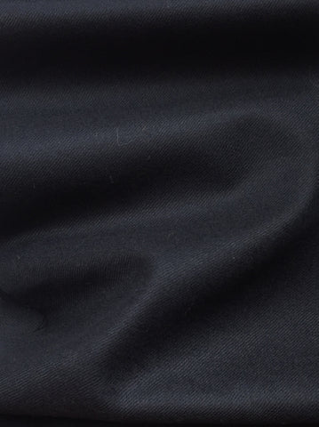 Dark Navy 100% Worsted Wool Elastique Twill Fabric 8.7 ounces/square yard $1.99 a yard
