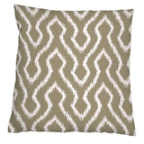 Taupe and White Flame Stitch Printed 100% -Cotton  Decorative Fabric, Curtain, Bedspread, Drapery and Pillow  54 inch, 75 cents a yard