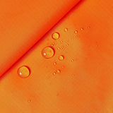 Hi-Viz High Visibility Orange 70 Denier Nylon Ripstop Fabric, 10 to 20 yard rolls. Durable Water Repellent 60" wide $1.25 a pound about 25 cents a  yard