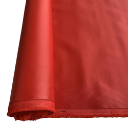 Red 500 Denier Nylon Cordura Fabrics DWR coated 60 inches wide $1.25 a pound about 80 cents a yard.