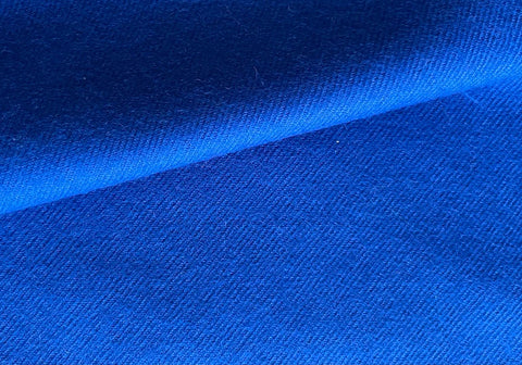 Royal Blue 55% Polyester 45% Worsted Wool Gabardine Fabric 13.5 ounces/linear yard $1.99 a yard