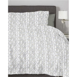 Pleasant Grey and Brown Abstract on White  Printed 100%-Cotton  Decorative Fabric, Curtain, Bedspread, Drapery and Pillow  54 inch, 75 cents a yard