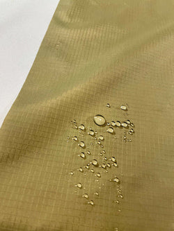Tan 499 40 Denier Nylon Ripstop Fabric, Durable Water Repellent uncoated breathable 60"  49 cents a  yard