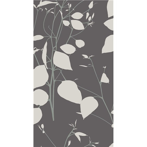 Exquisite Leaf Pattern with Grey Background Printed 100% Cotton  Decorative Fabric, Curtain, Bedspread, Drapery and Pillow  54 inch, 75 cents a yard