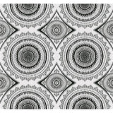 Black  and White Circles Printed 100% -Cotton  Decorative Fabric, Curtain, Bedspread, Drapery and Pillow  54 inch, 75 cents a yard