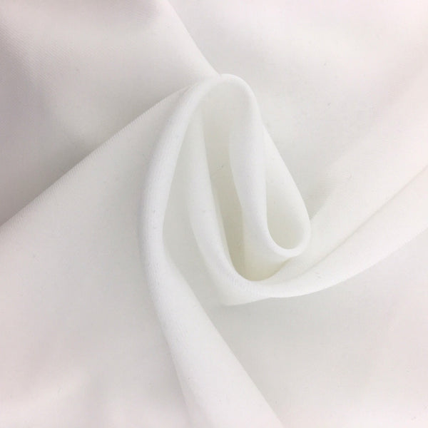 White Polyester Gabardine "Gabadreme" Fine Line Twill Suiting Fabric 66 inch wide $1.25 a yard