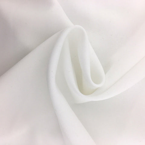 White Polyester Gabardine "Gabadreme" Fine Line Twill Fabric 66 inch wide $1.25 a yard