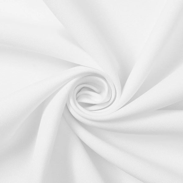 White Stretch Textured Polyester Checkmate  Poplin Fabric 60 inch wide $1.25 a yard