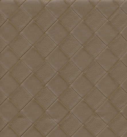 Cognac Color Diamond Design Faux Leather Vinyl Upholstery, Seating, Decorative and Chair Fabric, 70% PVC 30% Polyester, 54 inch, $1.50 a yard