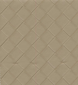 Latte Color Diamond Design Faux Leather Vinyl Upholstery, Seating, Decorative and Chair Fabric, 70% PVC 30% Polyester, 54 inch, $1.50 a yard