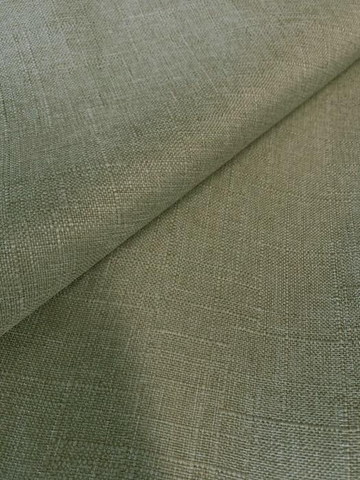 Cyprus Green Color Slub Linen Fabric Cotton and Polyester, Decorative