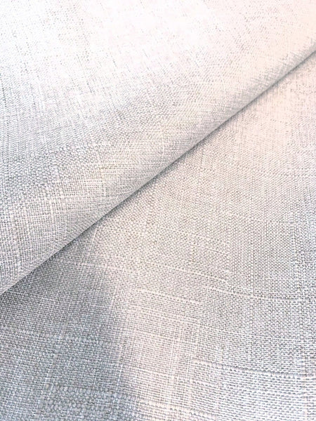 Pearl White Cotton & Polyester Linen Weave Fabric Decorative, Curtain, Drapery and Pillow  48 inch, 75 cents a yard