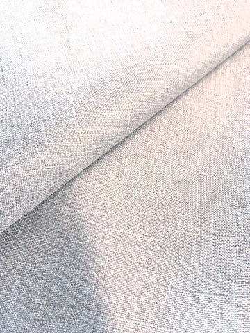 Pearl White Cotton & Polyester Linen Weave Fabric Decorative, Curtain, Drapery and Pillow  48 inch, 75 cents a yard