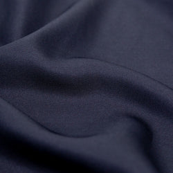Dark Navy 100% Polyester Gabadreme Gabardine Fine Line, Twill Suiting Fabric,  66/68 inch $1.25 a yard