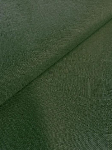 Spruce Green Color Cotton & Polyester Linen Weave Fabric Decorative, Drapery, Curtain and Pillow  48 inch, 50 cents a yard